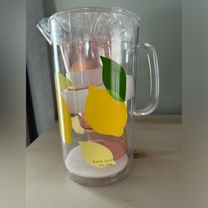 Kate Spade lemon acrylic pitcher set